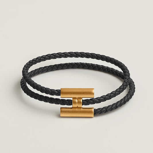 Bracelet Tournis Tressé Doré