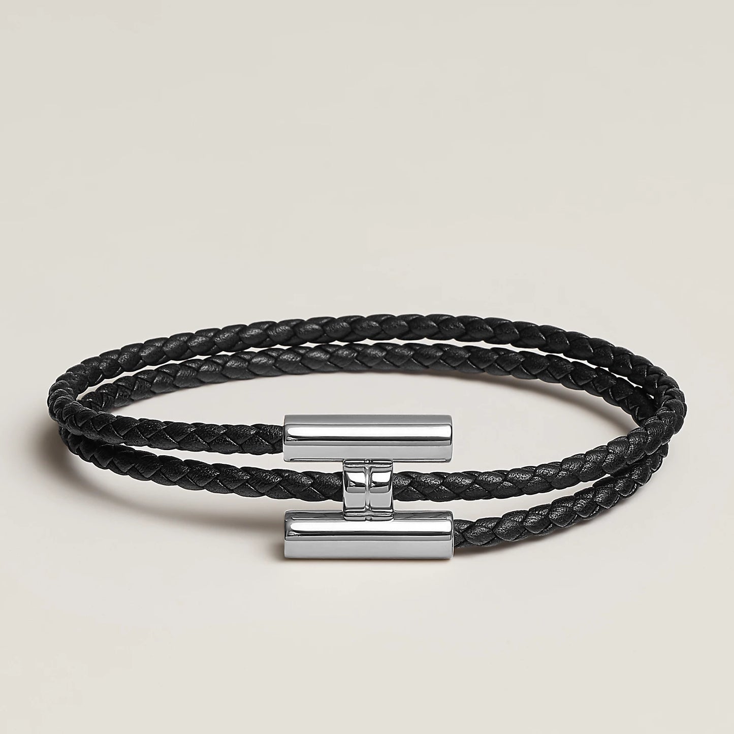 Bracelet Tournis Tressé Argenté