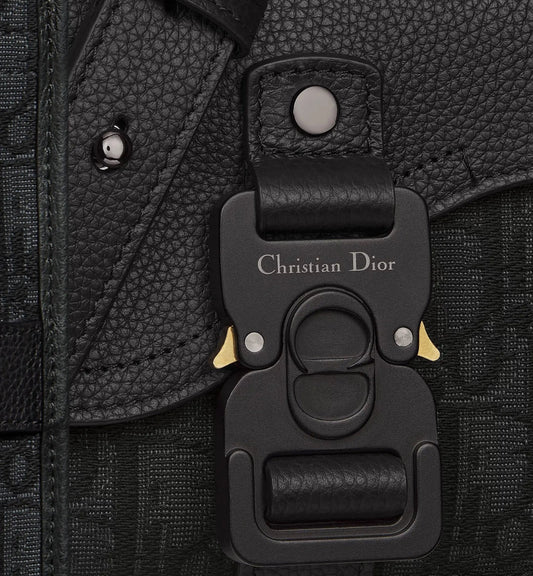 Sac Saddle Mini - Oblique Noir