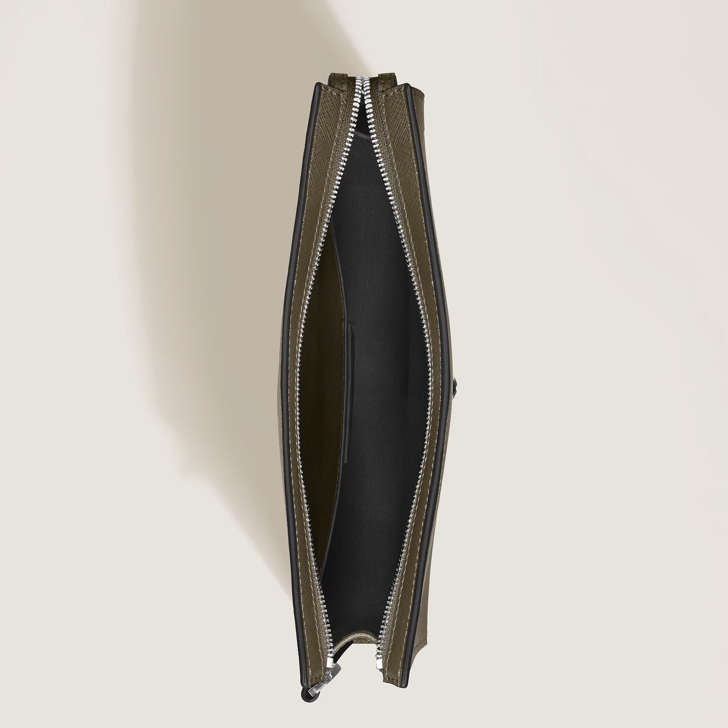 Pochette en Cuir Sartorial - Kaki