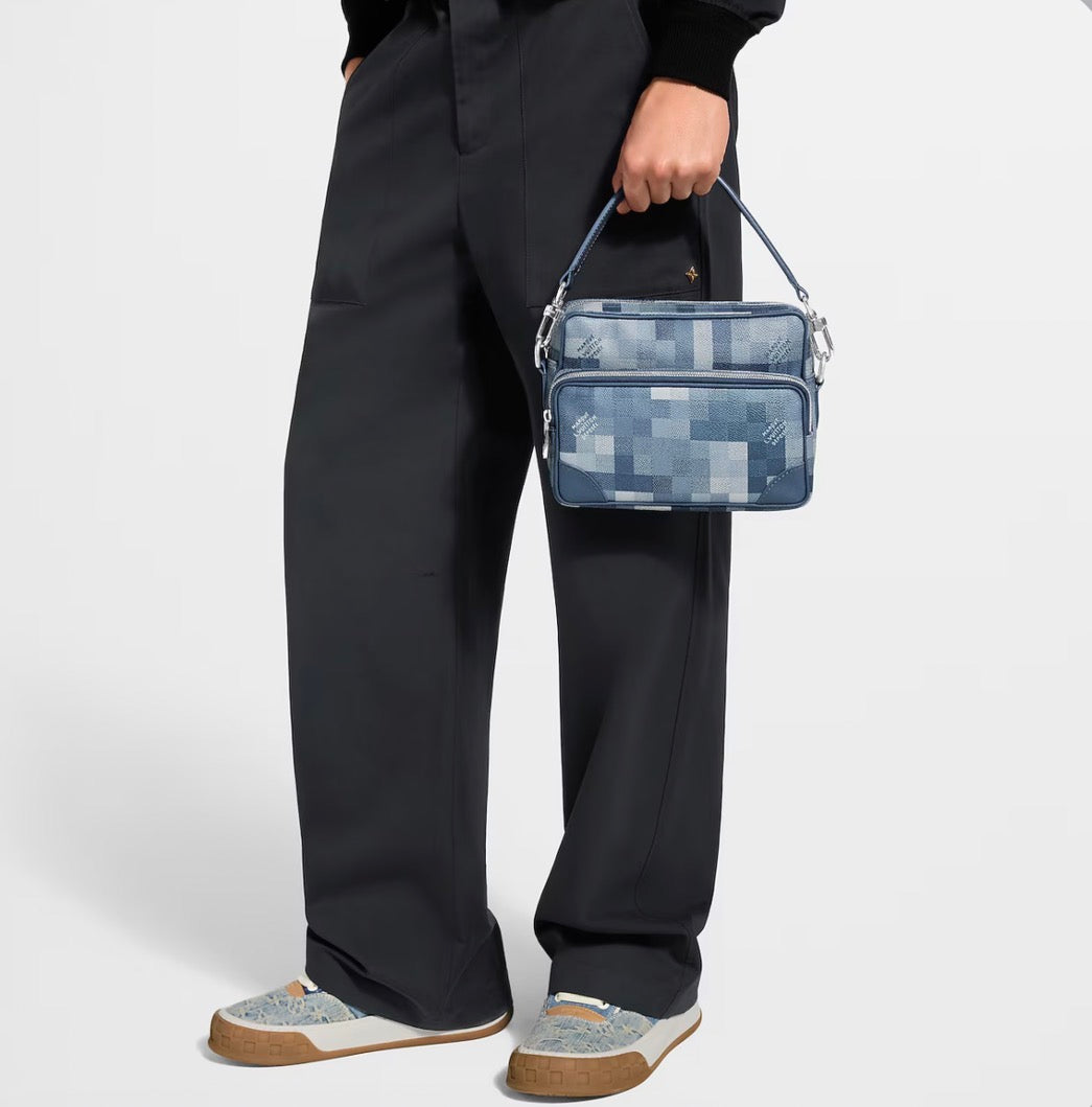 Sac Nil Toile Monogram Bleu