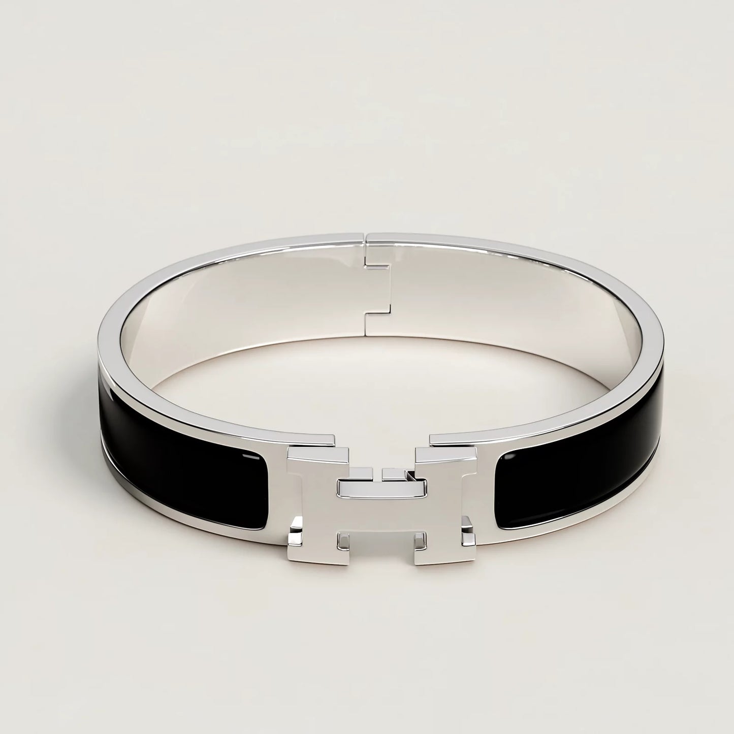 Bracelet Clic H Color Block Argenté