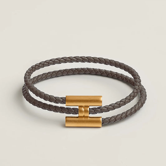 Bracelet Tournis Tressé Doré