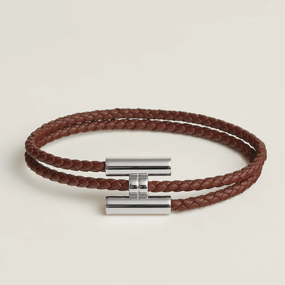 Bracelet Tournis Tressé Argenté