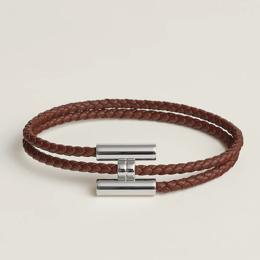 Bracelet Tournis Tressé Argenté