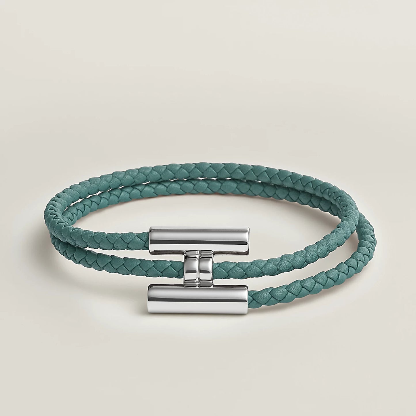 Bracelet Tournis Tressé Argenté