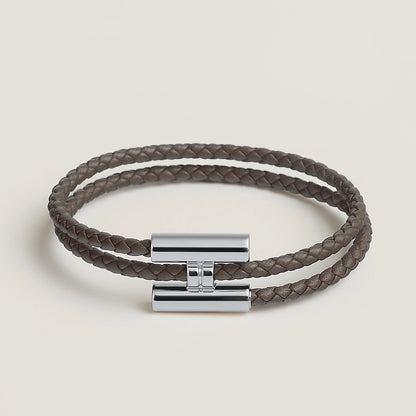 Bracelet Tournis Tressé Argenté