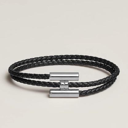 Bracelet Tournis Tressé Argenté