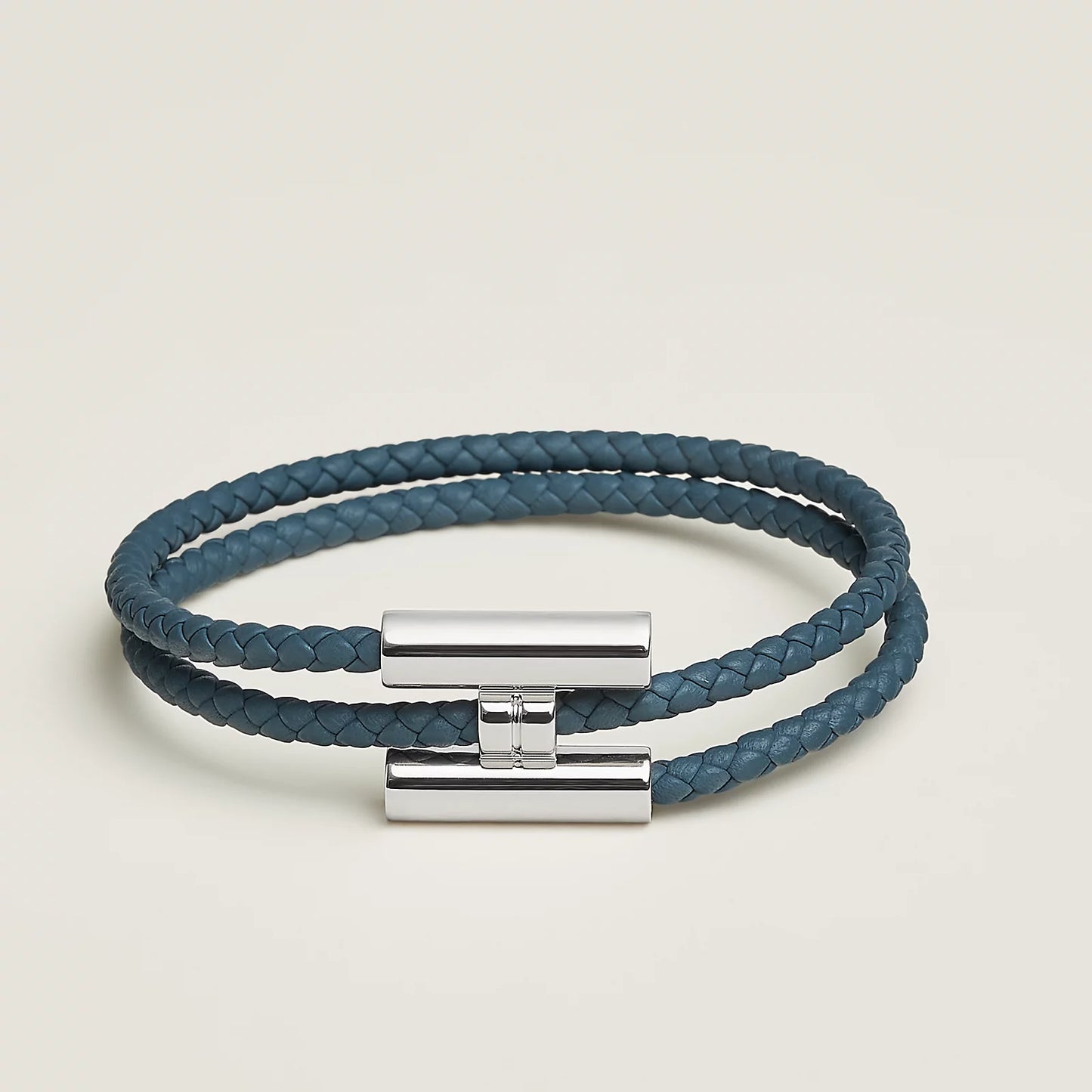 Bracelet Tournis Tressé Argenté