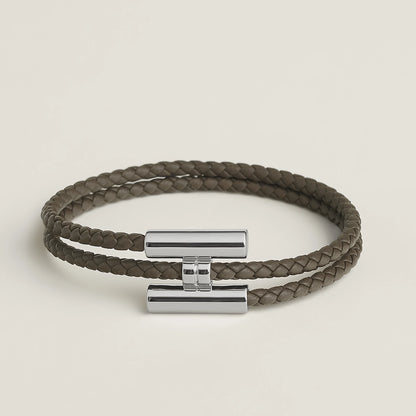 Bracelet Tournis Tressé Argenté