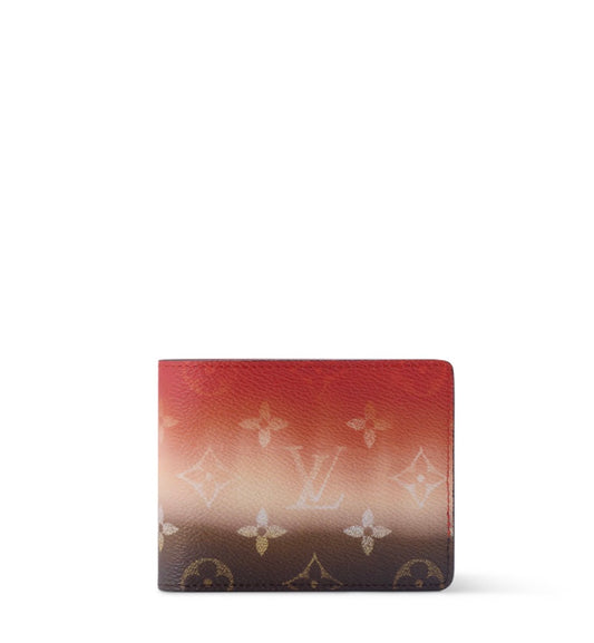 Portefeuille LV Slender Orange Dégradé