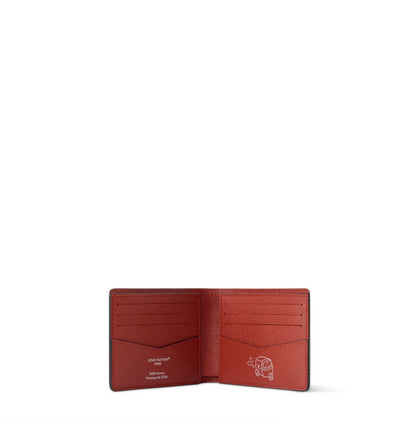 Portefeuille LV Slender Orange Dégradé