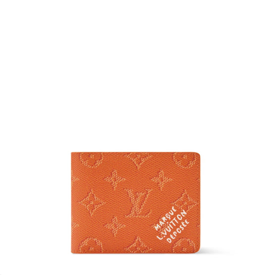 Portefeuille LV Slender Signature Orange