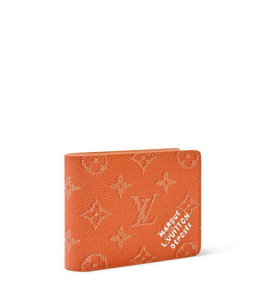 Portefeuille LV Slender Signature Orange