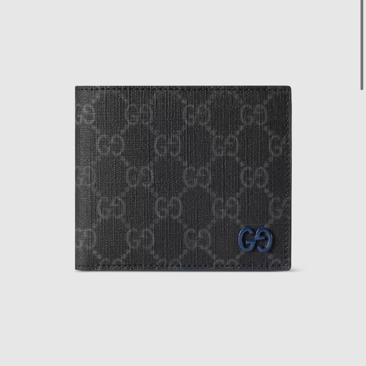 Portefeuille GG Supreme Signe Bleu