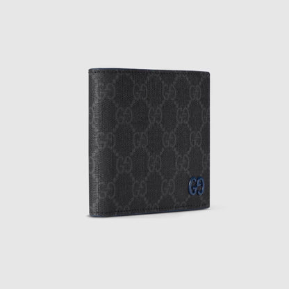 Portefeuille GG Supreme Signe Bleu