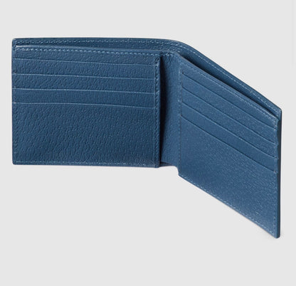 Portefeuille GG Supreme Signe Bleu