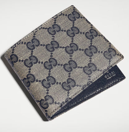 Portefeuille GG Essence Beige Bleu