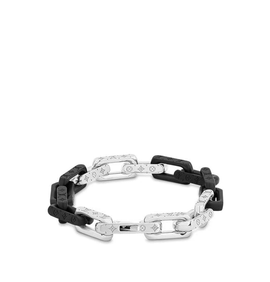 Bracelet LV Monogram Chain Black & Silver