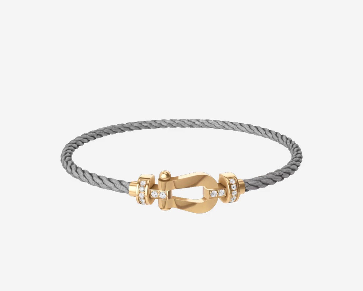 Bracelet Force 10 Silver & Gold Diamond Fred