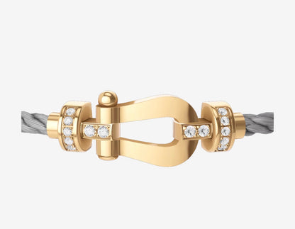 Bracelet Force 10 Silver & Gold Diamond Fred
