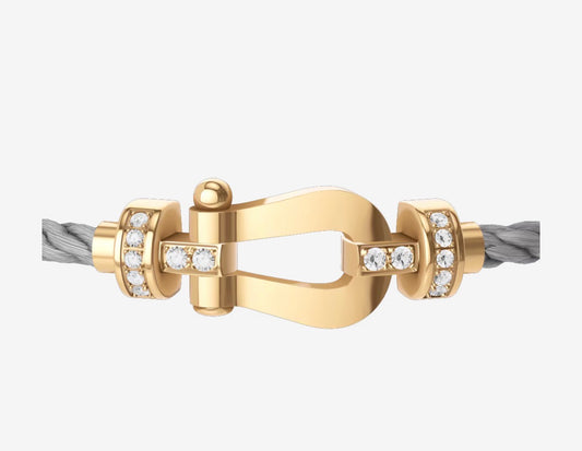 Bracelet Force 10 Silver & Gold Diamond Fred
