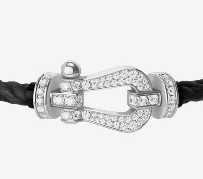 Bracelet Force 10 Black & Silver Diamond Fred