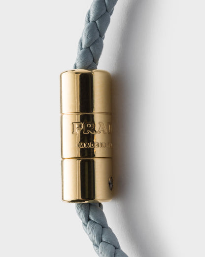 Bracelet Charm Napa Tressé Prada