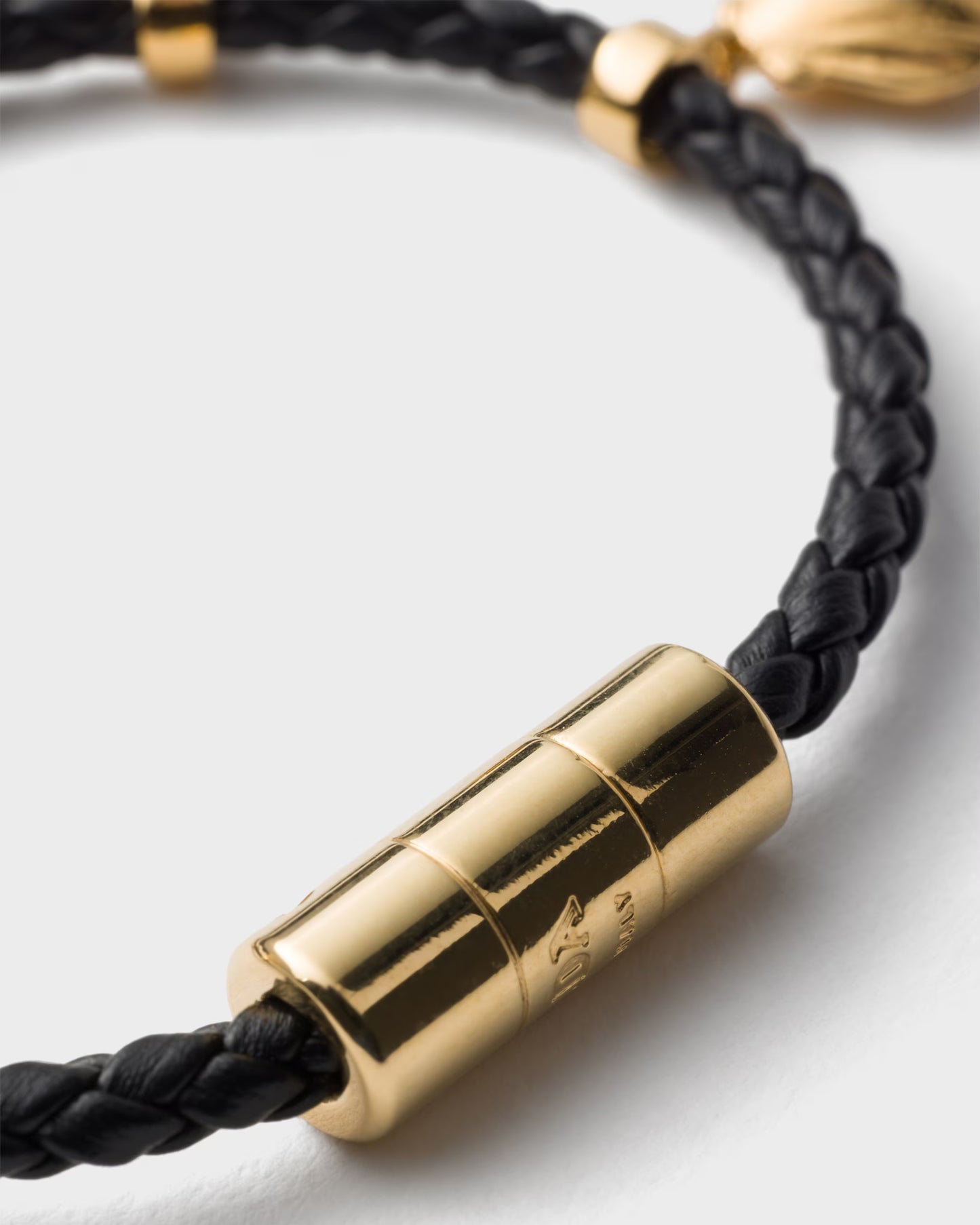 Bracelet Charm Napa Tressé Prada