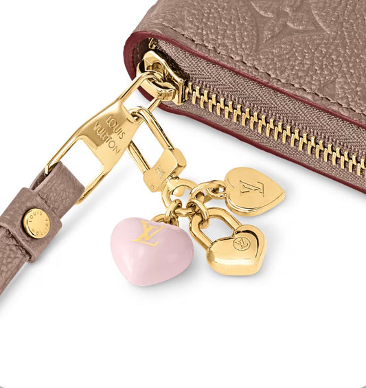 Porte-clés Micro Charms LV Heart