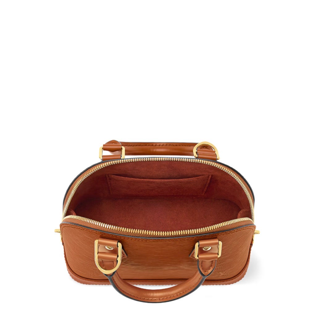 Sac Alma BB Cuir Épi – Marron
