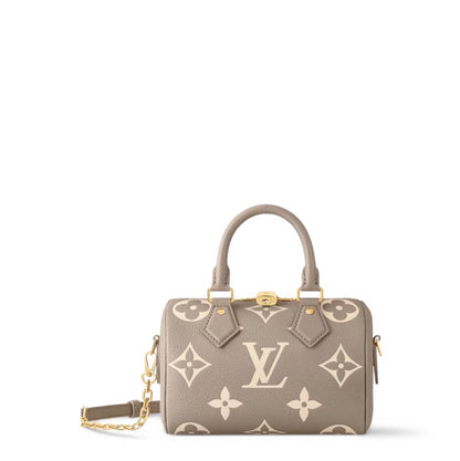 Sac Nano Speedy Monogram Beige
