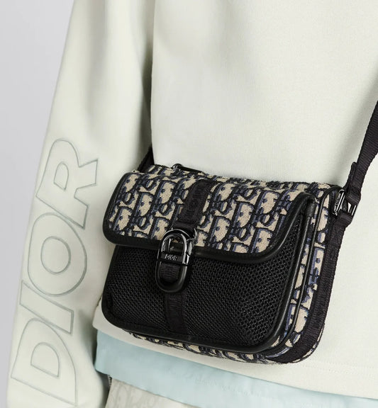 Sac Messenger Galop (Mesh Noir)