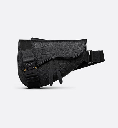 Sac Saddle - Cuir Monogram Noir