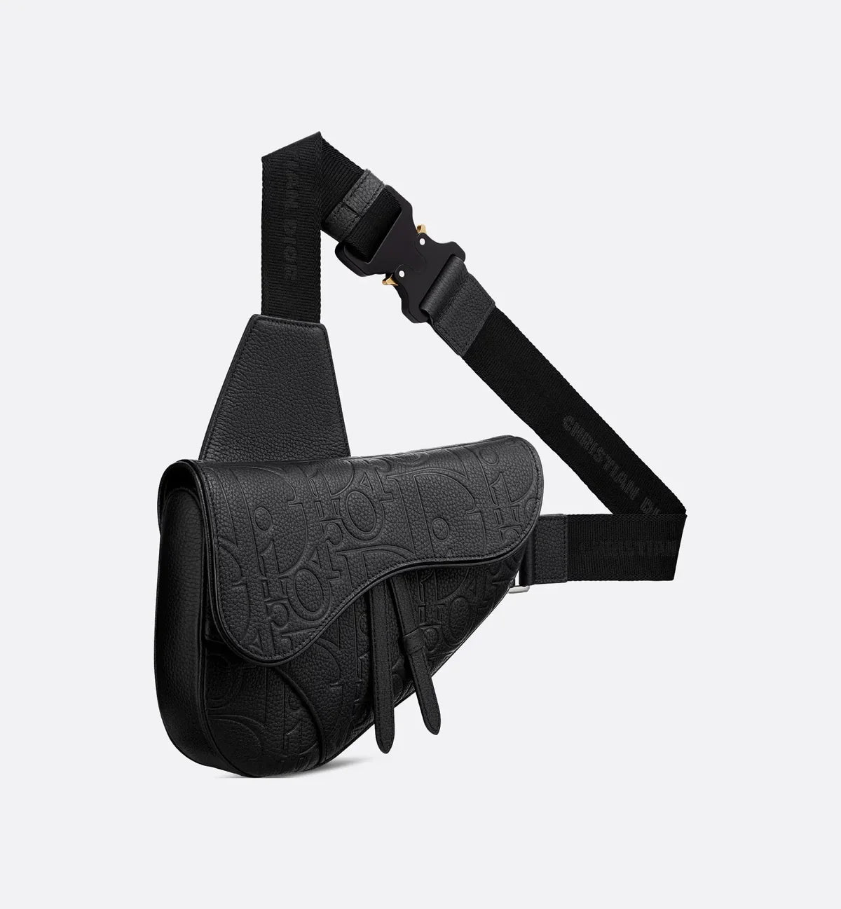 Sac Saddle - Cuir Monogram Noir