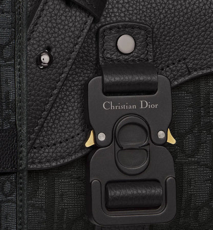 Sac Saddle Mini - Oblique Noir