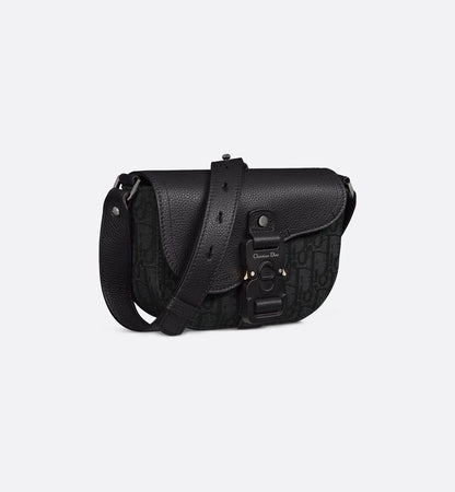 Sac Saddle Mini - Oblique Noir