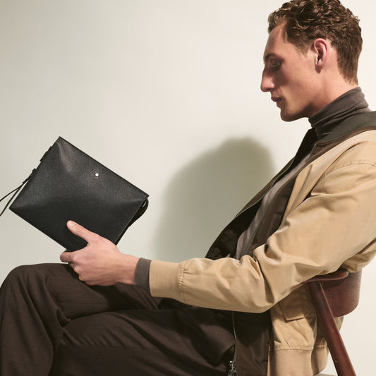 Pochette en Cuir Sartorial