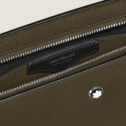 Pochette en Cuir Sartorial - Kaki