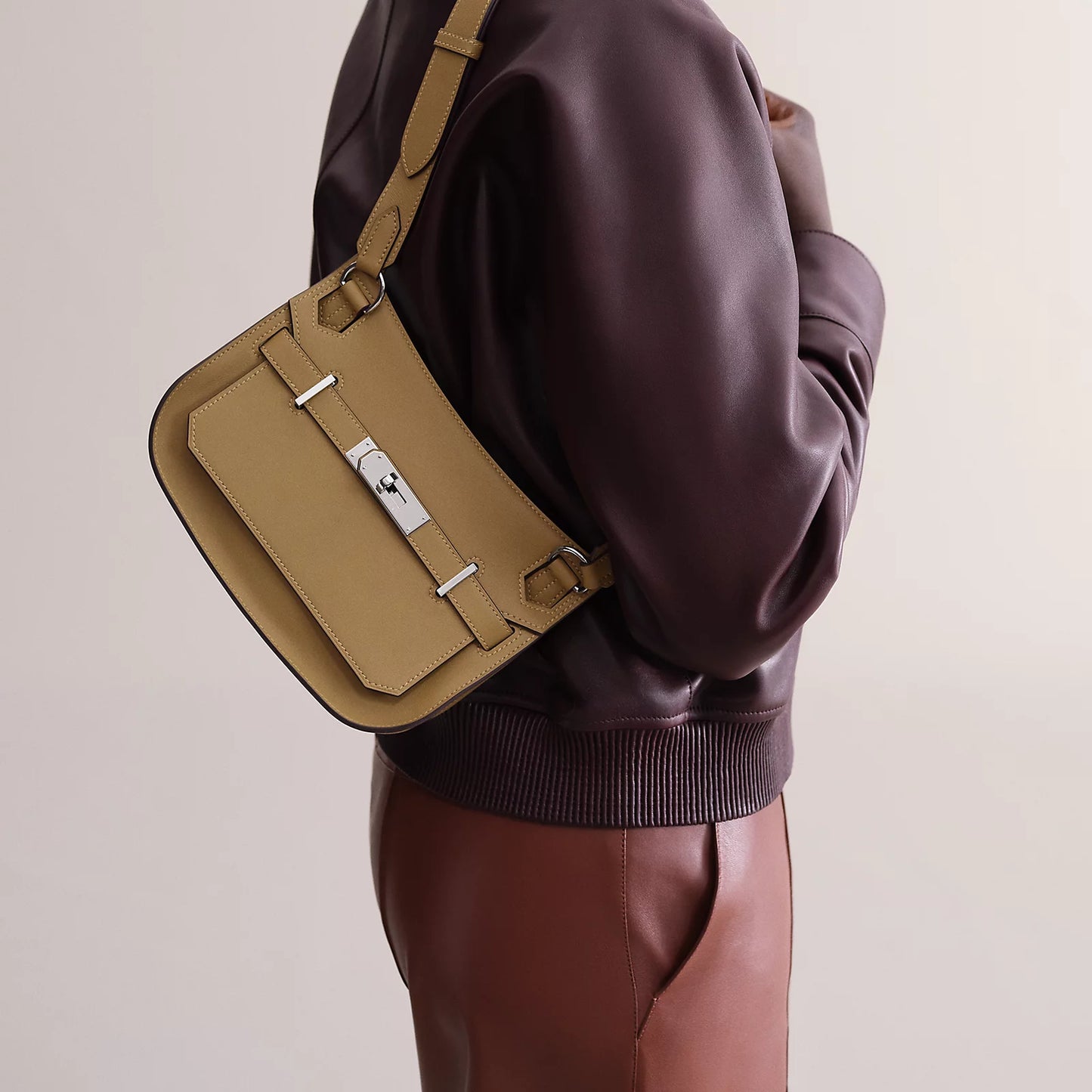 Sac Jypsière Mini — Marron Crème