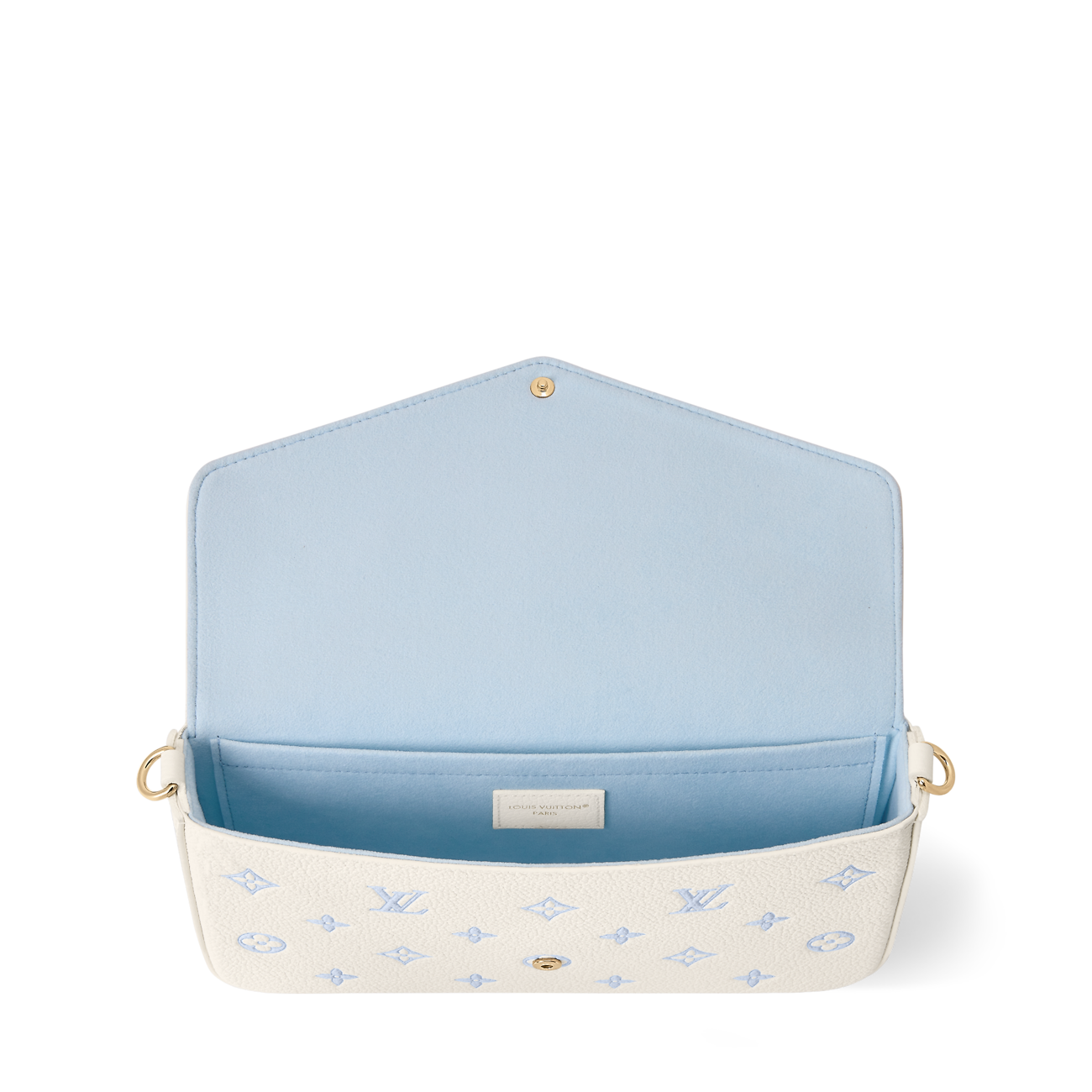 Pochette Métis — Blanc Lait / Bleu