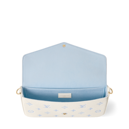 Pochette Métis — Blanc Lait / Bleu