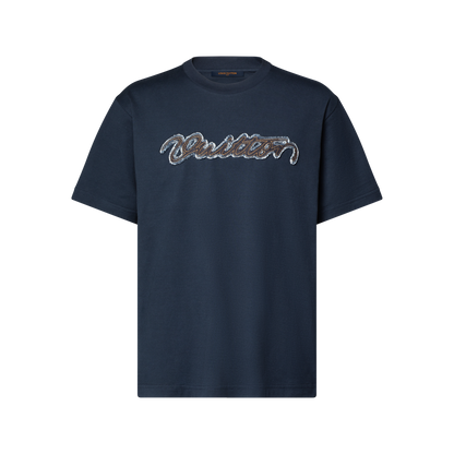 T-Shirt Louis Vuitton Signature Denim Bleu