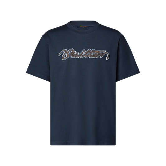 T-Shirt Louis Vuitton Signature Denim Bleu