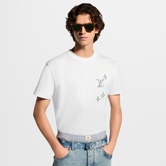 T-Shirt Signature Brodée  Louis Vuitton
