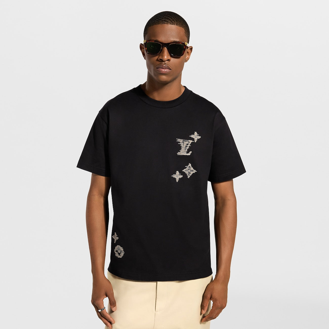 T-Shirt Signature Brodée  Louis Vuitton