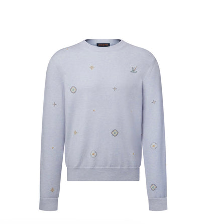 Pull Ornementé Blanc