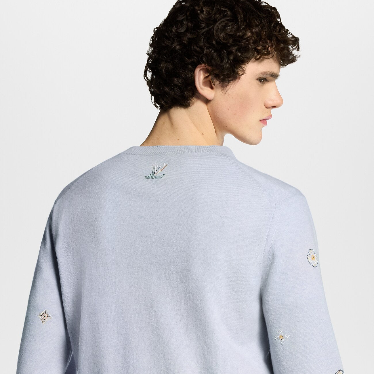 Pull Ornementé Blanc