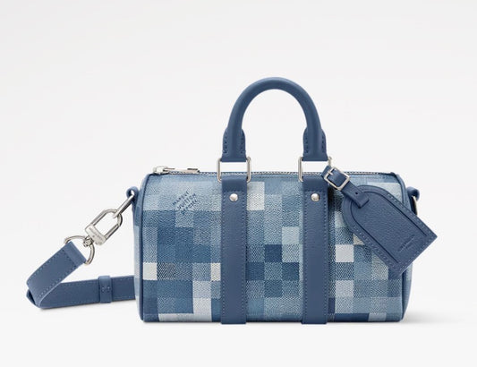 Sac Keepall Bandoulière 25 Monogram Bleu
