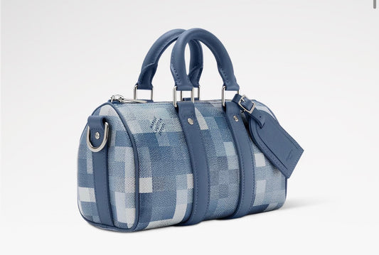 Sac Keepall Bandoulière 25 Monogram Bleu